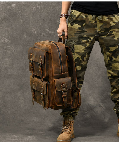 Mochila de Cuero Crazy Horse Premium - Image 15