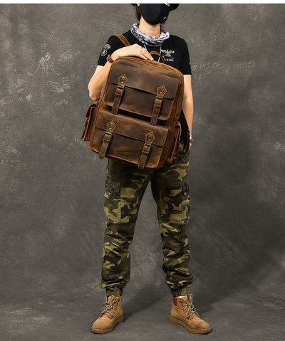 Mochila de Cuero Crazy Horse Premium - Image 16