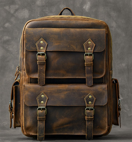 Mochila de Cuero Crazy Horse Premium - Image 17