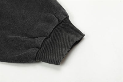 Chaqueta de Lona Retro con Cuello Solapa y Bordado de Alfabeto Americano - Image 41