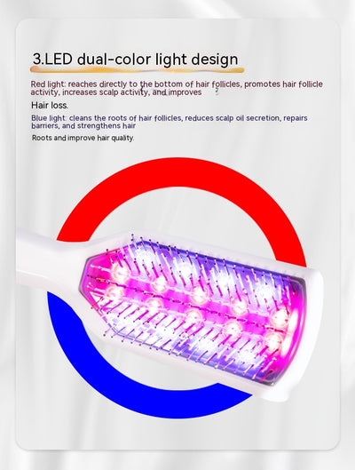 Peine Masajeador con Luz Roja y Vibración para Hombre y Mujer - Image 25
