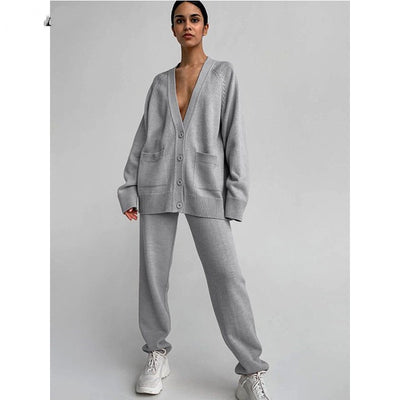 Conjunto de Suéter Holgado Manga Media para Invierno Mujer - Image 7