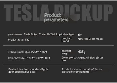 Camión Remolque Tesla 1:32 Modelo Aleación Die-Cast Premium - Image 17