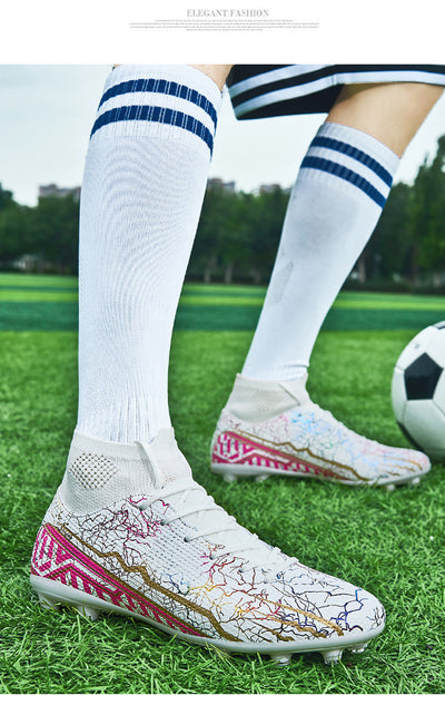 Botines de Fútbol Sala Alto Rendimiento con Tacos para Jóvenes - Image 30