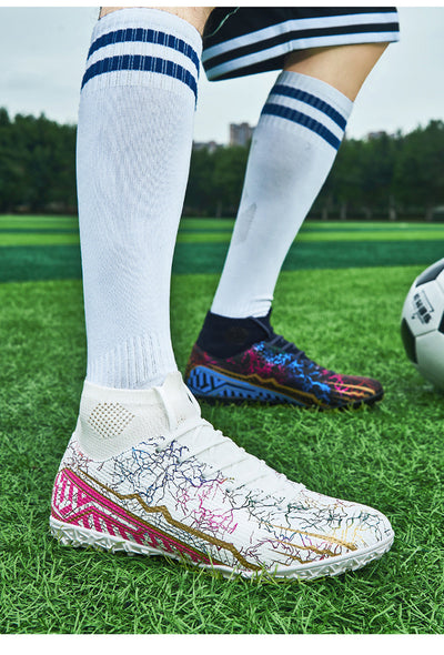 Botines de Fútbol Sala Alto Rendimiento con Tacos para Jóvenes - Image 31