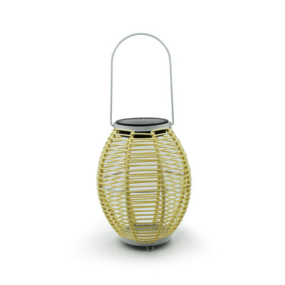 Lámpara Solar de Techo Tejida en Ratán para Jardín y Terraza - Image 15