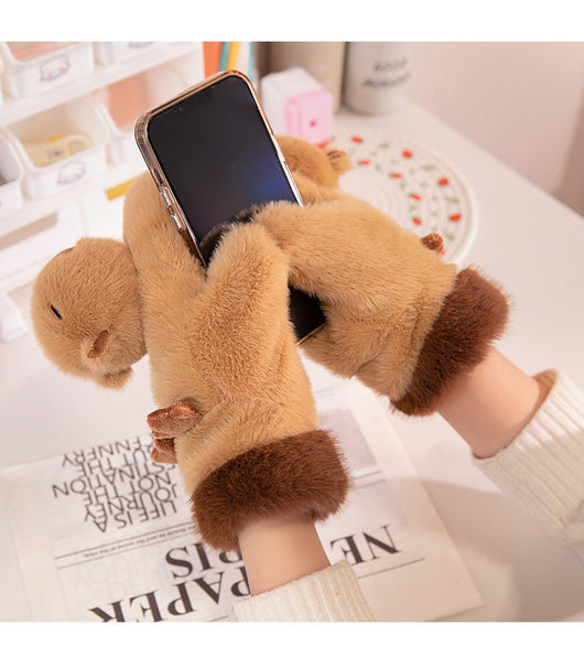 Guantes de Peluche Infantiles - Capibara y Pez Globo - Image 16