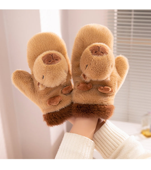 Guantes de Peluche Infantiles - Capibara y Pez Globo - Image 19