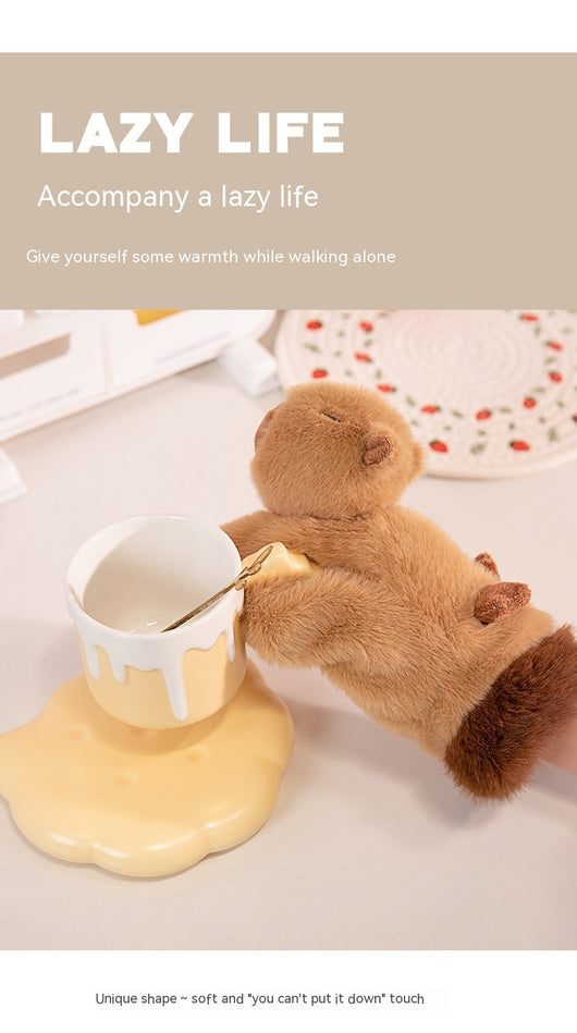 Guantes de Peluche Infantiles - Capibara y Pez Globo - Image 21