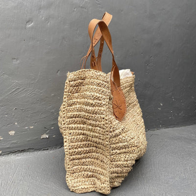 Bolsa de Playa Oversized Tejida en Rafia - Estilo Resort Costero - Image 9