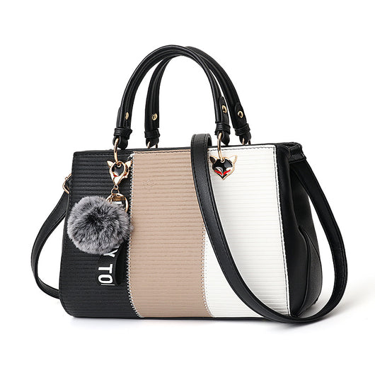 Bolso Crossbody Patchwork con Detalles de Pelotitas - Bolsa Mensajero Elegante para Mujer - Image 18
