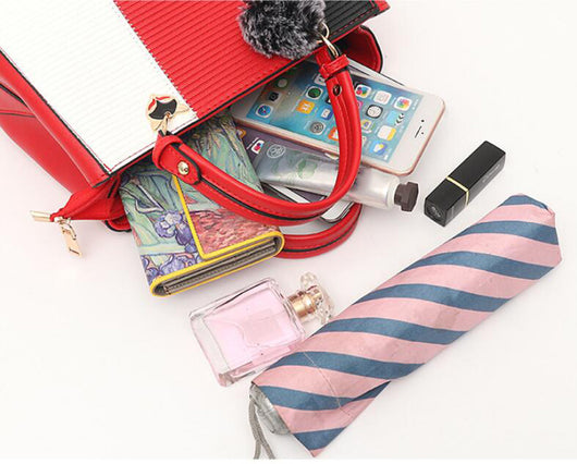Bolso Crossbody Patchwork con Detalles de Pelotitas - Bolsa Mensajero Elegante para Mujer - Image 23