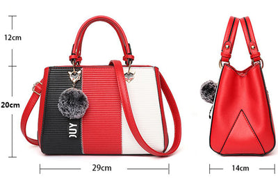 Bolso Crossbody Patchwork con Detalles de Pelotitas - Bolsa Mensajero Elegante para Mujer - Image 26