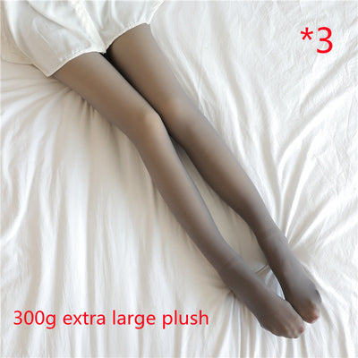 Leggings Térmicos Translúcidos Talla Grande con Forro Polar - Pantimedias Cálidas para Invierno - Image 58