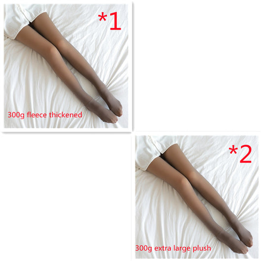 Leggings Térmicos Translúcidos Talla Grande con Forro Polar - Pantimedias Cálidas para Invierno - Image 73