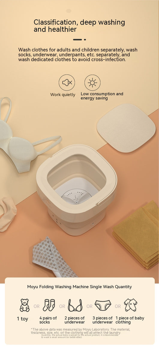 Lavadora Portátil Plegable para Mamá e Bebé - Image 25