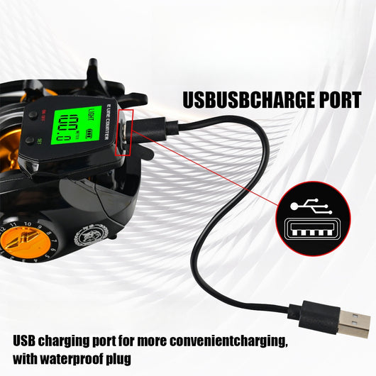 Contador Digital Impermeable para Pesca con Pantalla Grande y Alarma de Drenaje - Image 23