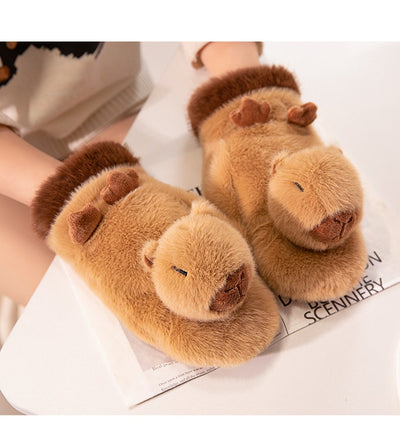 Guantes de Peluche Infantiles - Capibara y Pez Globo - Image 31