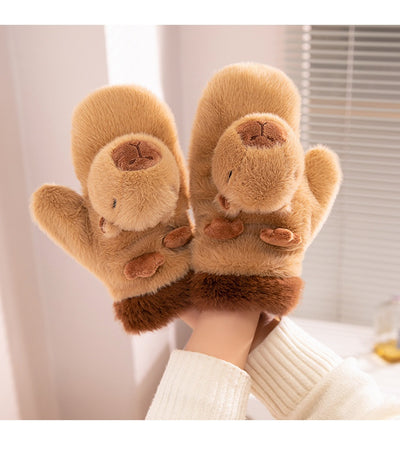 Guantes de Peluche Infantiles - Capibara y Pez Globo - Image 35