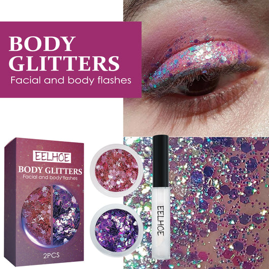 Maquillaje Facial y Corporal con Lentejuelas Brillantes - Image 6