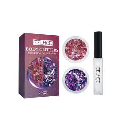 Maquillaje Facial y Corporal con Lentejuelas Brillantes - Image 7
