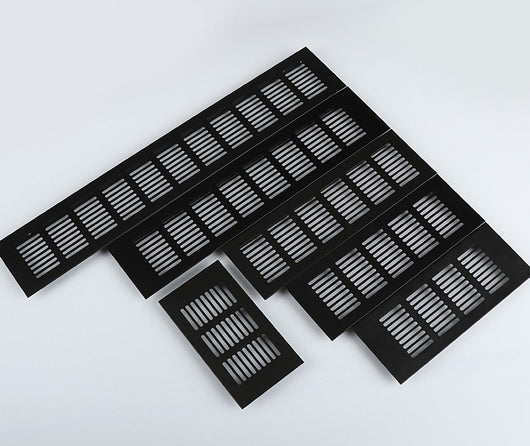 Rejilla de Ventilación Rectangular de Aluminio Transpirable Negro - Image 12