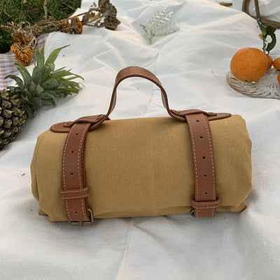 Manta de Picnic Premium con Asa de Cuero - Diseño Minimalista y Elegante - Image 15