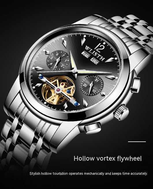 Reloj Mecánico Automático Multifunción Estilo Empresarial Coreano para Hombre - Image 13