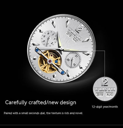 Reloj Mecánico Automático Multifunción Estilo Empresarial Coreano para Hombre - Image 14