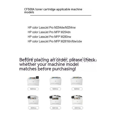Cartucho de Tóner Compatible CF500A 202A para HP Color LaserJet Pro M281fdw M280nw M254dwnw - Image 14