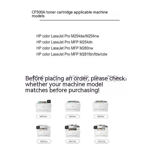 Cartucho de Tóner Compatible CF500A 202A para HP Color LaserJet Pro M281fdw M280nw M254dwnw - Image 14