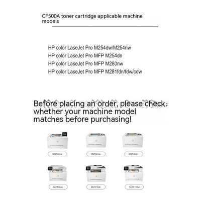 Cartucho de Tóner Compatible CF500A 202A para HP Color LaserJet Pro M281fdw M280nw M254dwnw - Image 20