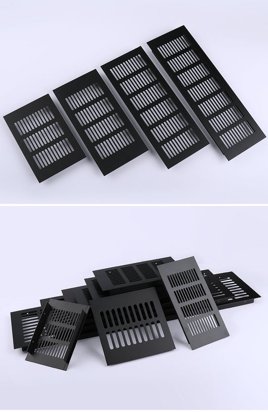 Rejilla de Ventilación Rectangular de Aluminio Transpirable Negro - Image 13