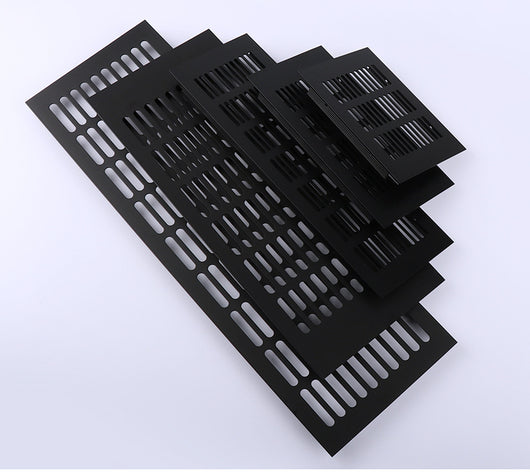 Rejilla de Ventilación Rectangular de Aluminio Transpirable Negro - Image 14