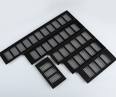 Rejilla de Ventilación Rectangular de Aluminio Transpirable Negro - Image 17