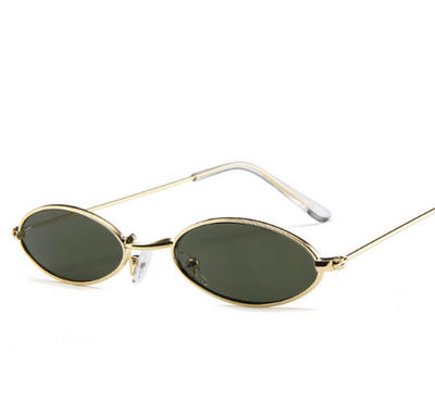 Gafas de Sol Metálicas Marco Pequeño Estilo Elíptico - Unisex - Image 2