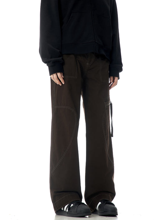 Pantalones Rectos Holgados de Cintura Alta - Estilo Casual Moderno - Image 14