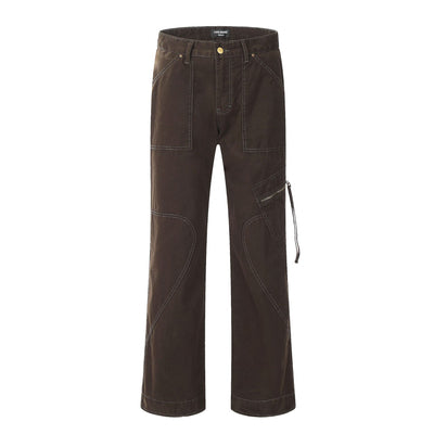 Pantalones Rectos Holgados de Cintura Alta - Estilo Casual Moderno - Image 19