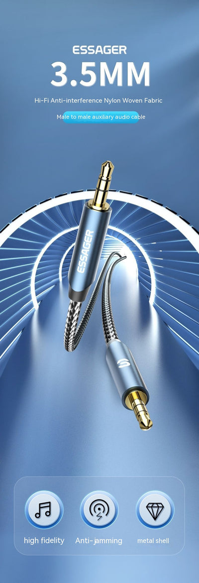 Cable de Audio Auxiliar 3.5mm de Alta Fidelidad para Auto y Celular - Image 16