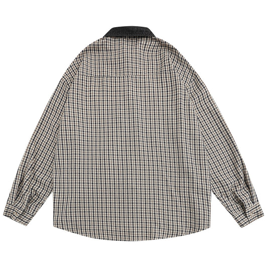 Camisa Casual de Solapas Contrastadas - Abrigo Ligero Versátil - Image 19