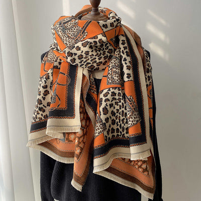 Bufanda Estampado Leopardo Jacquard para Mujer - Image 11