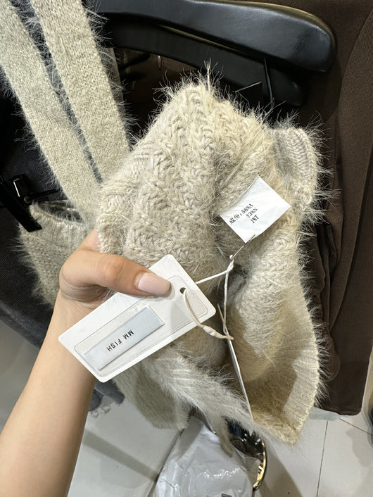 Blusa Corta de Imitación Mohair para Otoño e Invierno - Image 11