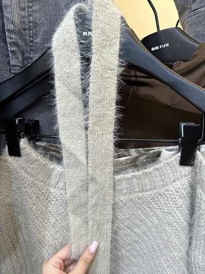 Blusa Corta de Imitación Mohair para Otoño e Invierno - Image 13