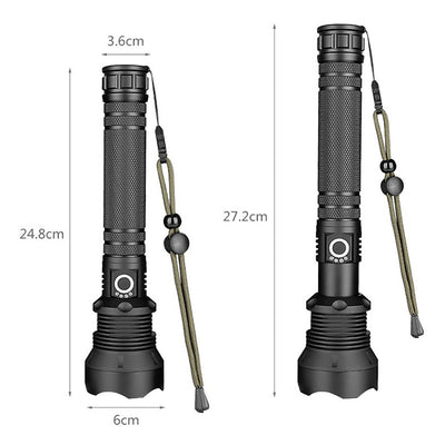 Linterna LED Telescópica XHP70 con Carga USB y Zoom Ajustable - Image 16