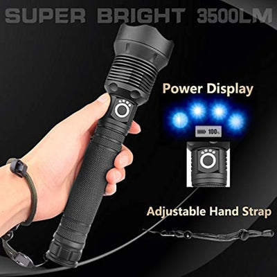 Linterna LED Telescópica XHP70 con Carga USB y Zoom Ajustable - Image 18