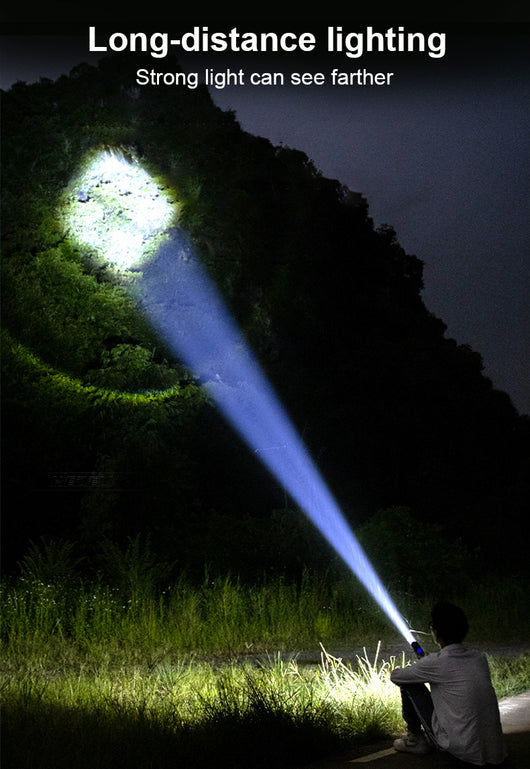 Linterna LED Telescópica XHP70 con Carga USB y Zoom Ajustable - Image 21