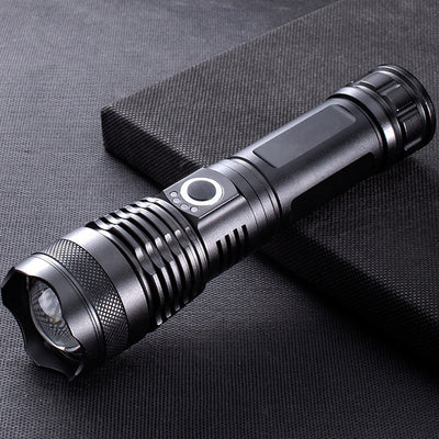 Linterna LED Telescópica XHP70 con Carga USB y Zoom Ajustable - Image 32