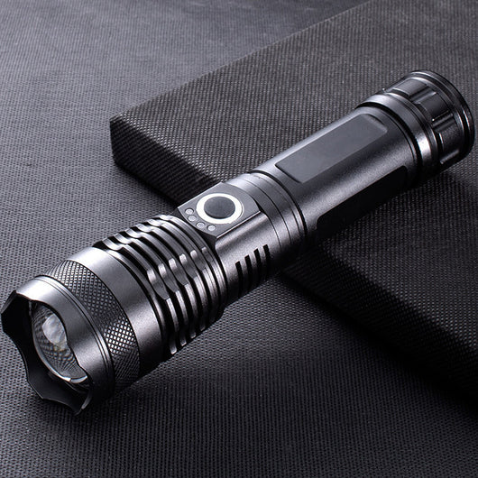 Linterna LED Telescópica XHP70 con Carga USB y Zoom Ajustable - Image 32