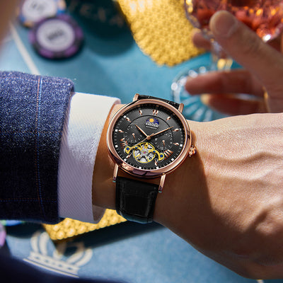 Reloj Automático para Hombre Sun Moon Star - Movimiento Mecánico de Precisión - Image 7
