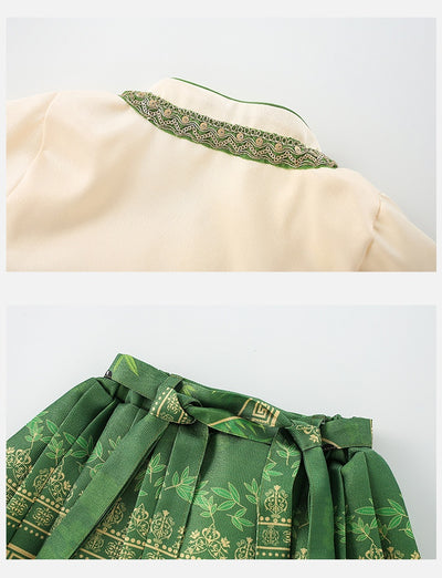 Conjunto Infantil Estilo Nacional - Falda Caballo Chino Dos Piezas - Image 14